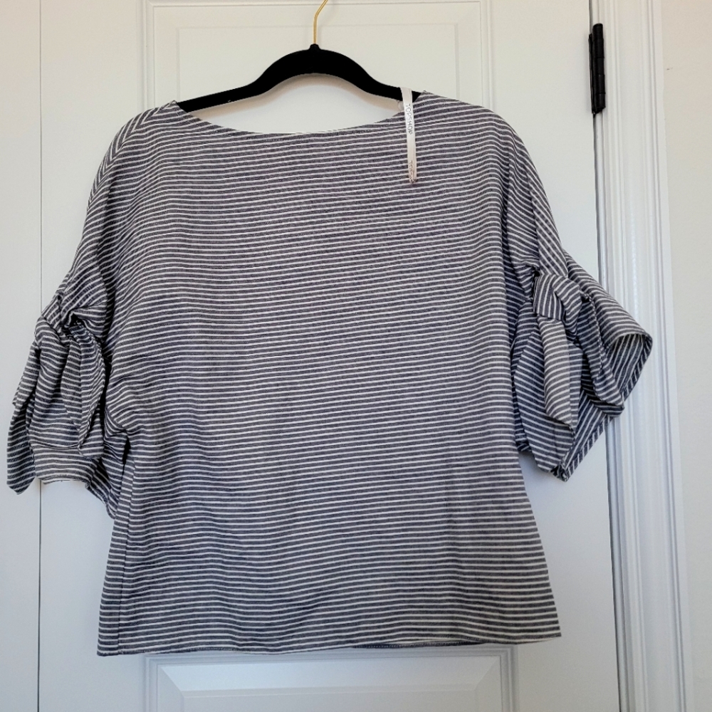 Topshop bow sleeve top
